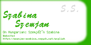 szabina szemjan business card